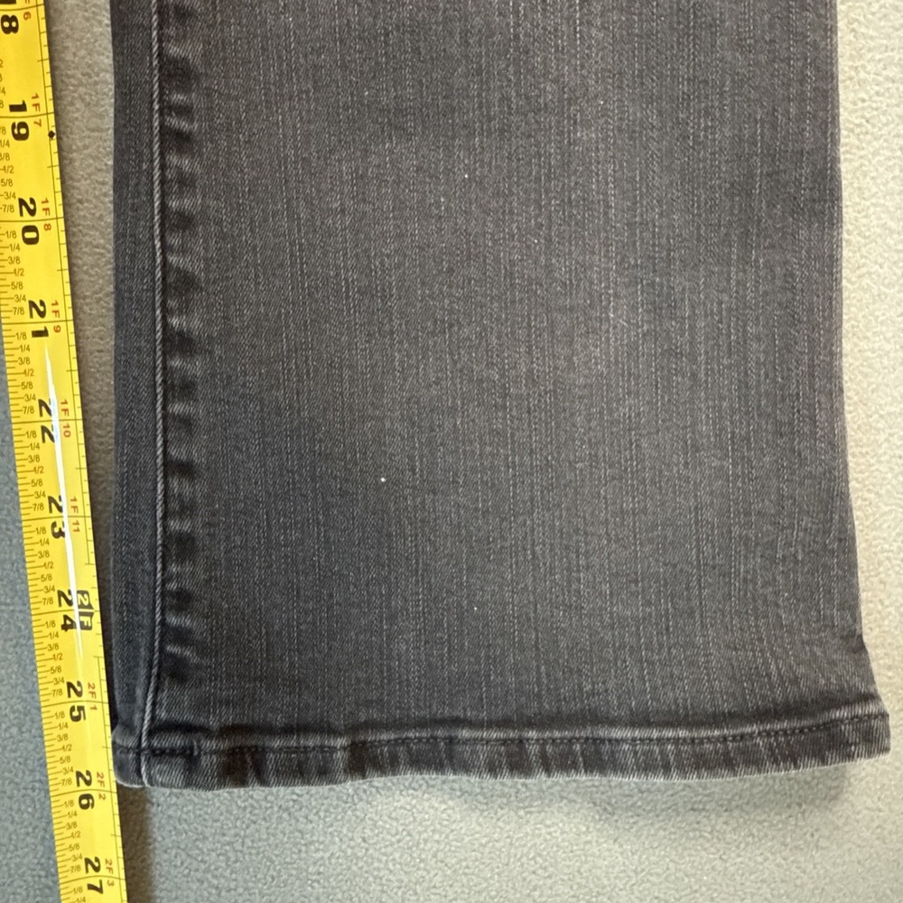 Madewell Jeans Womens 28 Black Mid Rise Kick‎ Out Bootcut Crop Stretch Denim - Picture 10 of 12